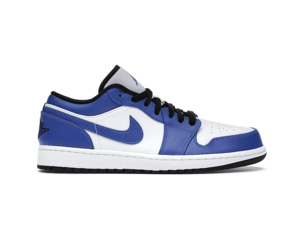 Air Jordan 1 Low Game Royal White/Game Royal-Black Sneaker Style 553558-124 - Image 2