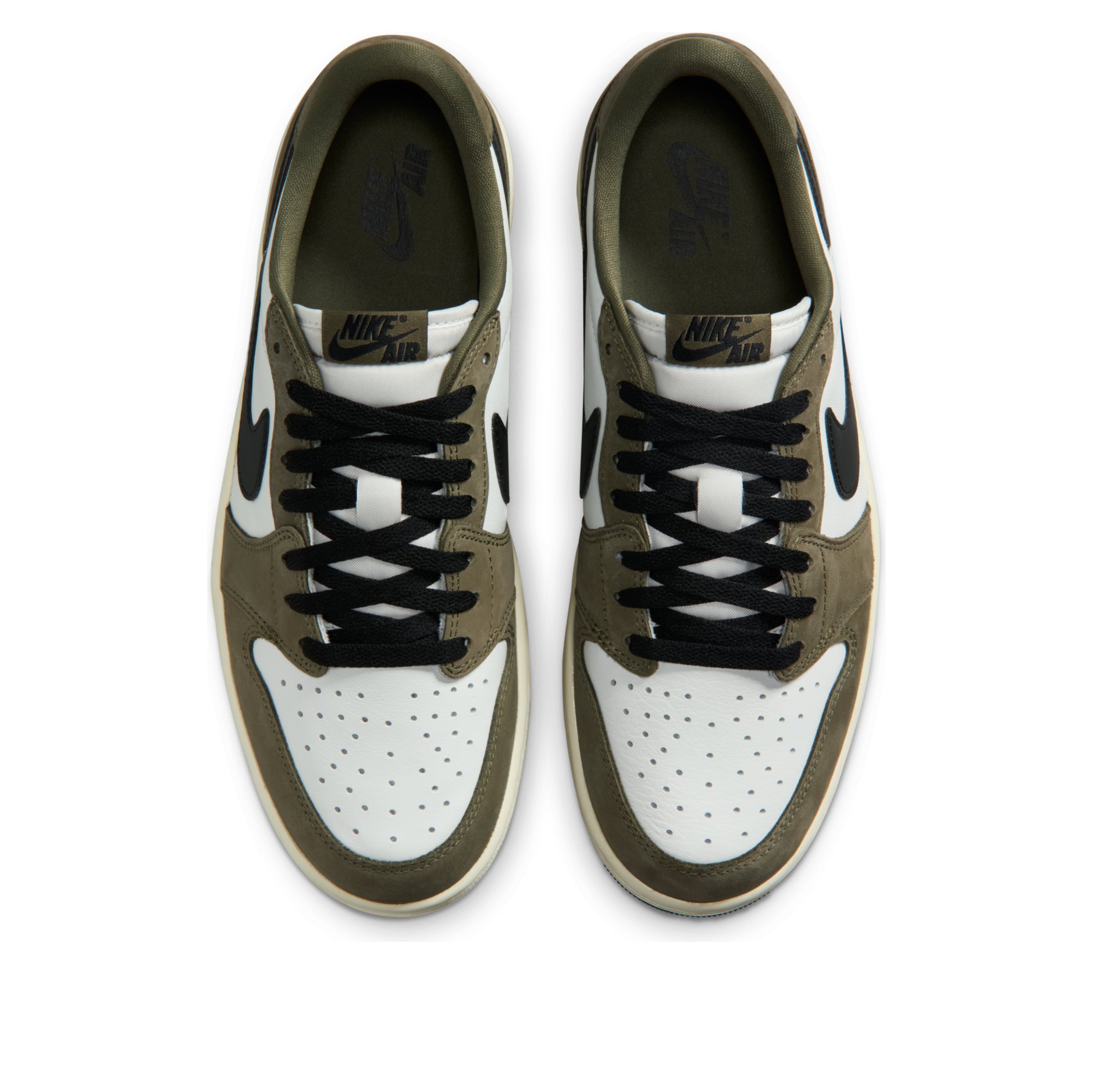 Air Jordan 1 Low OG 'Medium Olive' Sneakers - HQ6998-200 - Image 2