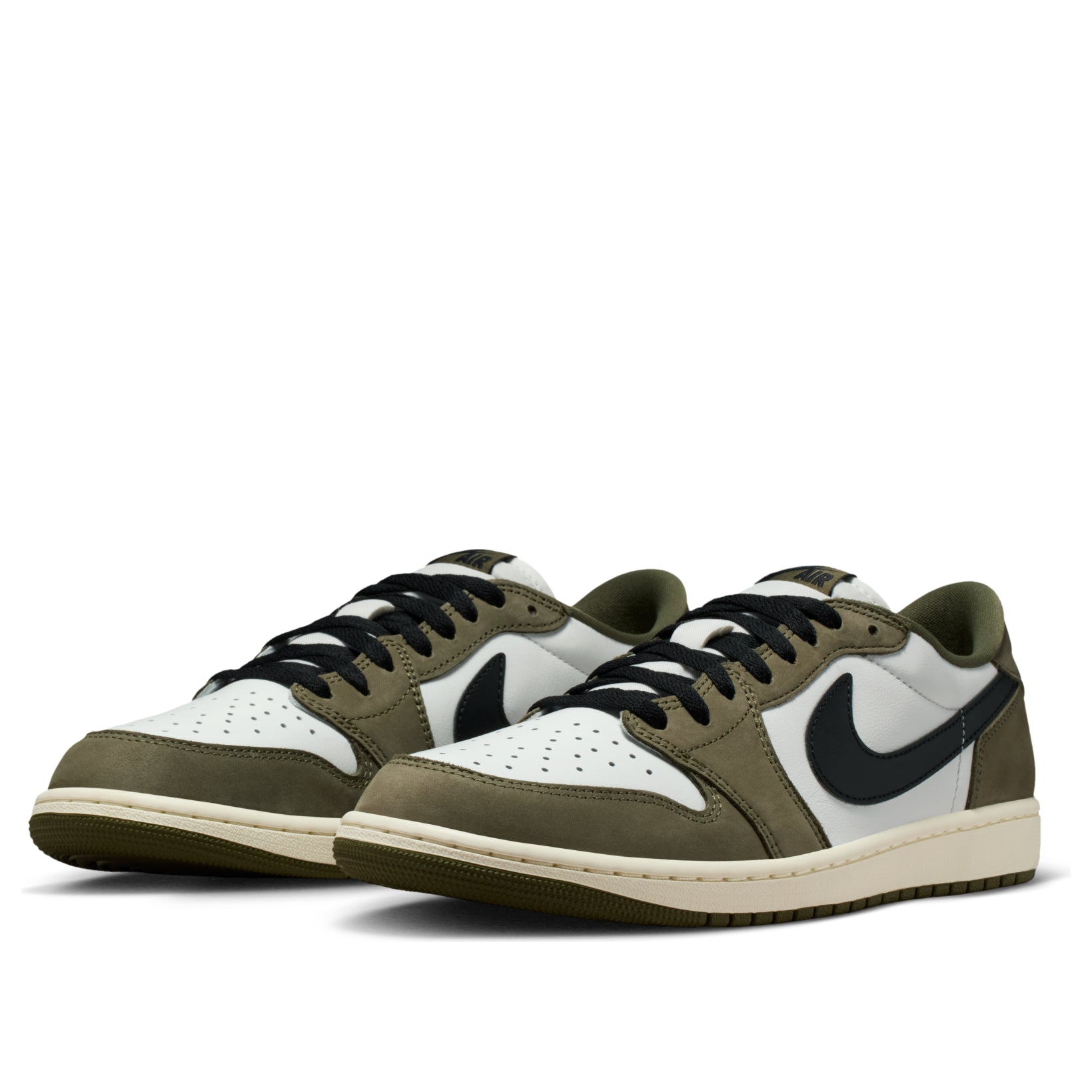 Air Jordan 1 Low OG 'Medium Olive' Sneakers - HQ6998-200 - Image 4