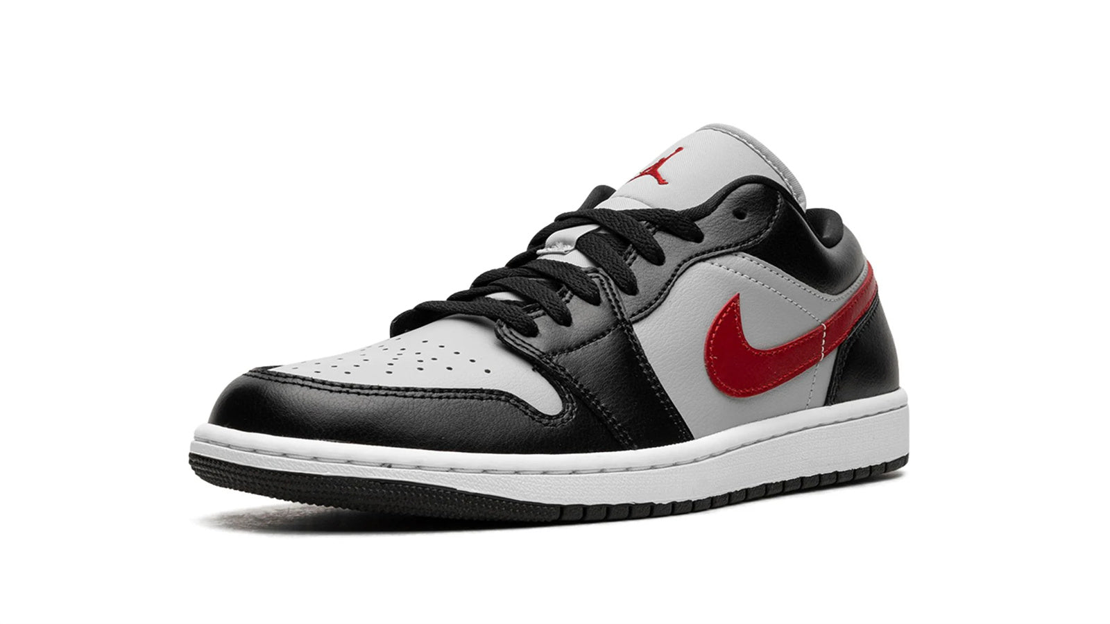 Air Jordan 1 Low WMNS "Black / Grey / Red" - Image 3