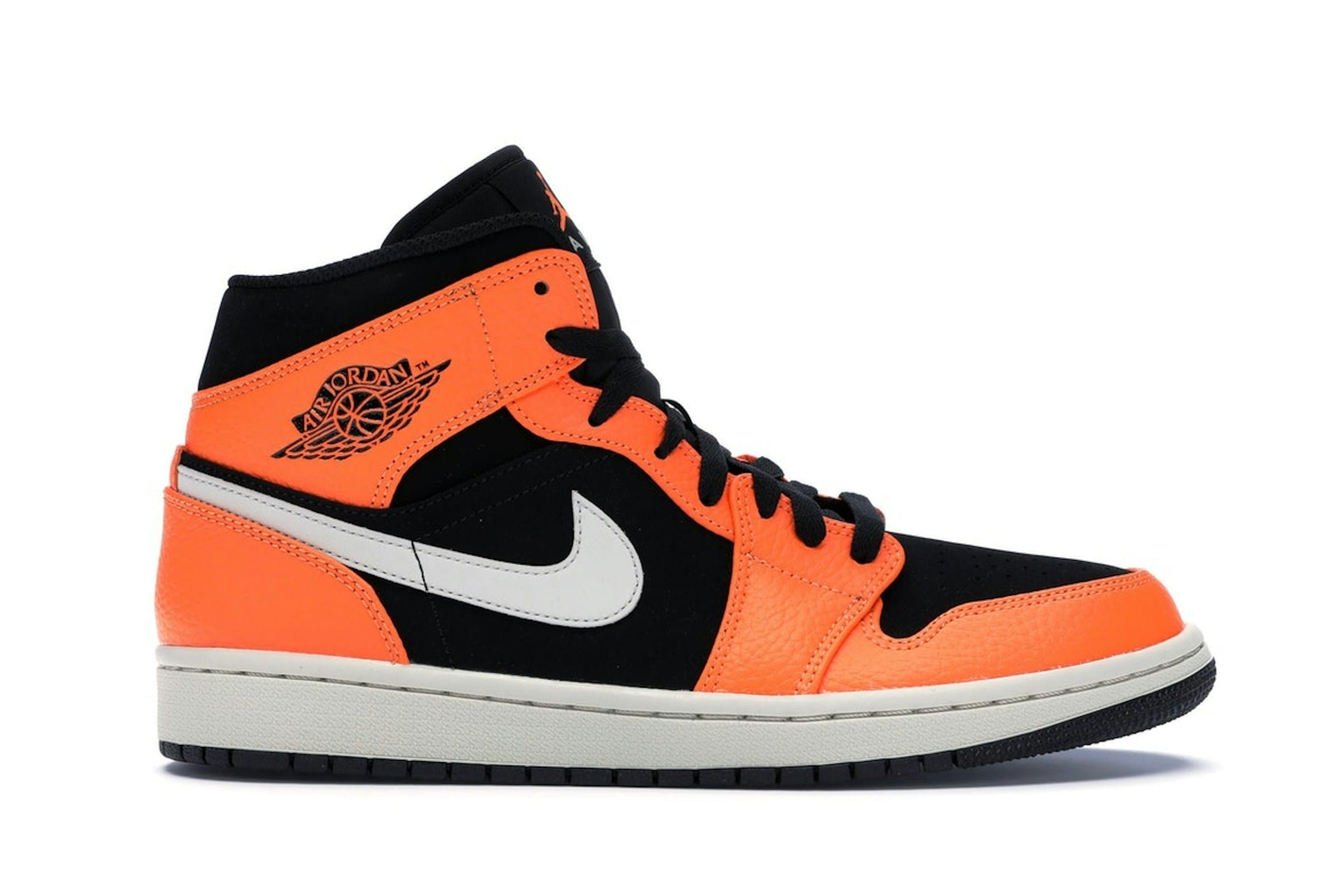 Air Jordan 1 Mid Black Cone Shoes | 554724-062 - Image 2