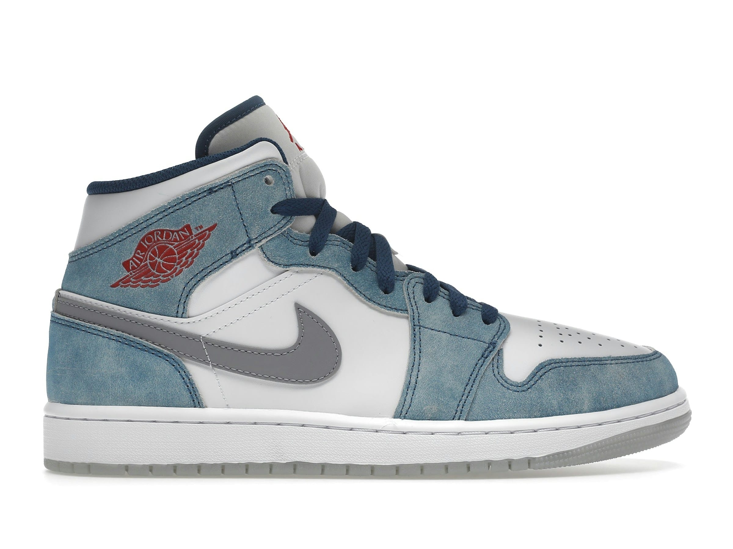 Air Jordan 1 Mid French Blue Fire Red - DN3706-401 - Image 2