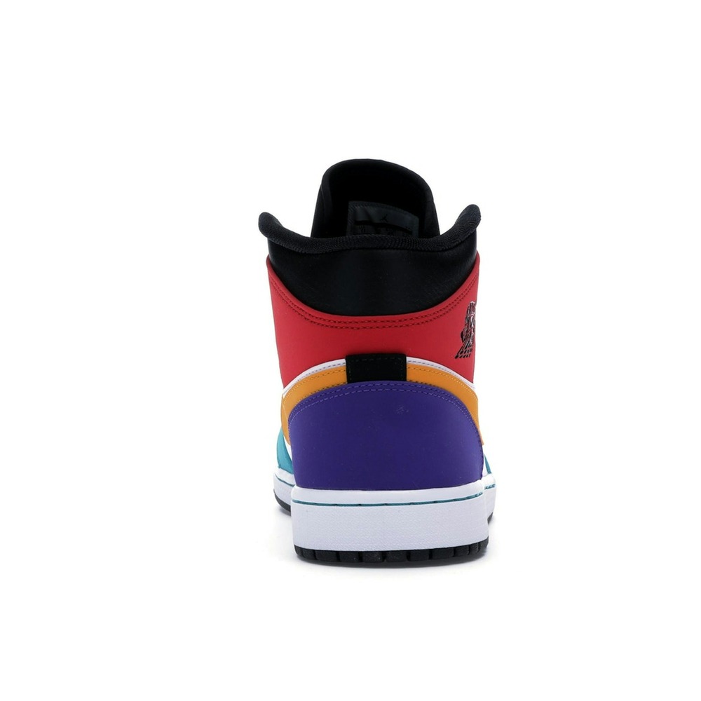 Air Jordan 1 Mid Multi-Color Shoes | 640735-125 - Image 4