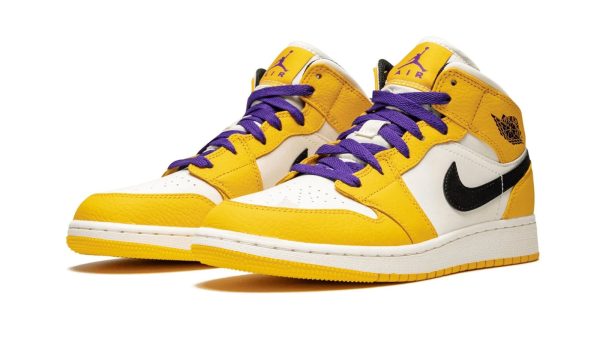 Air Jordan 1 Mid SE "Lakers" - Image 2