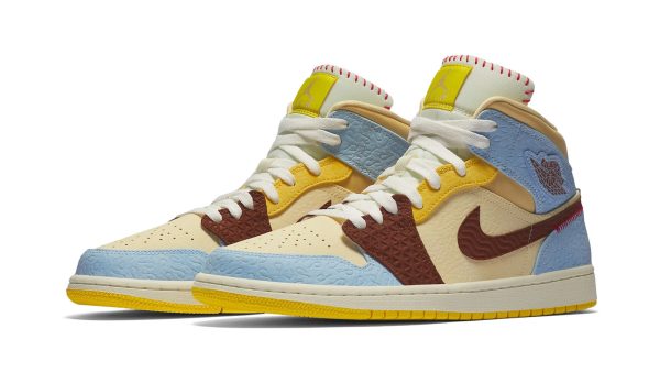 Air Jordan 1 Mid SE "Maison Chateau Rouge Fearless" - Image 2