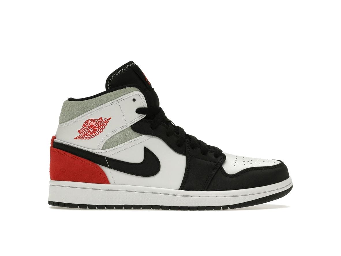 Air Jordan 1 Mid SE Red Black Toe Shoes | 852542-100 - Image 2