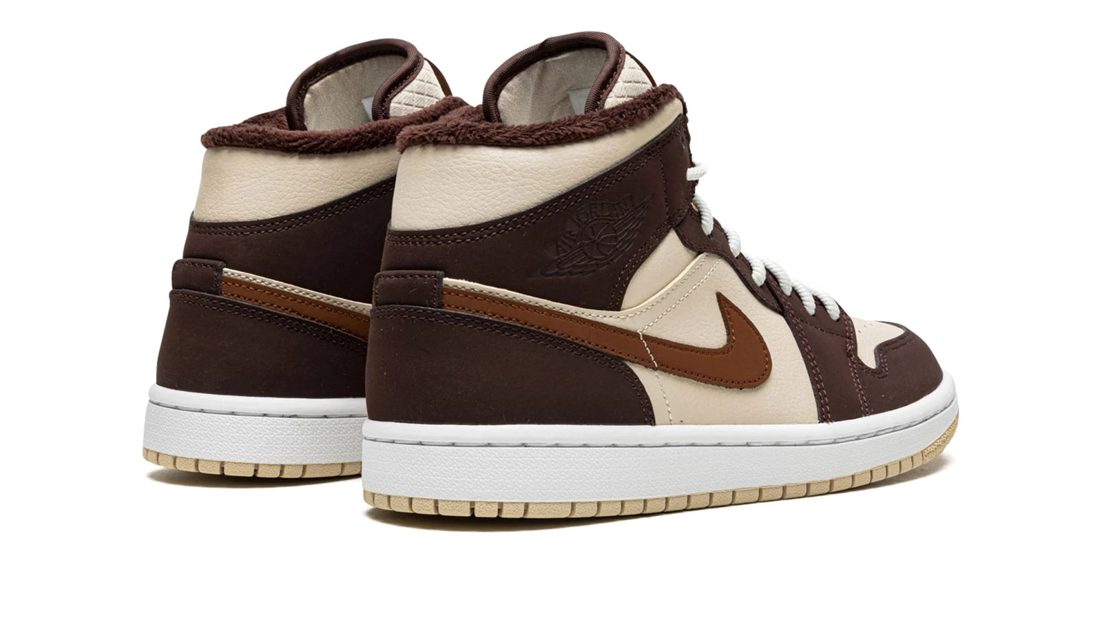 AIR JORDAN 1 MID SE WMNS "Brown Basalt Fleece" - Image 4