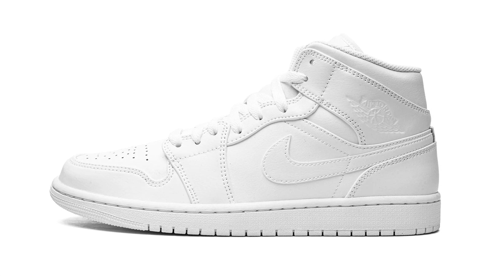Air Jordan 1 Mid "Triple White" - Image 3