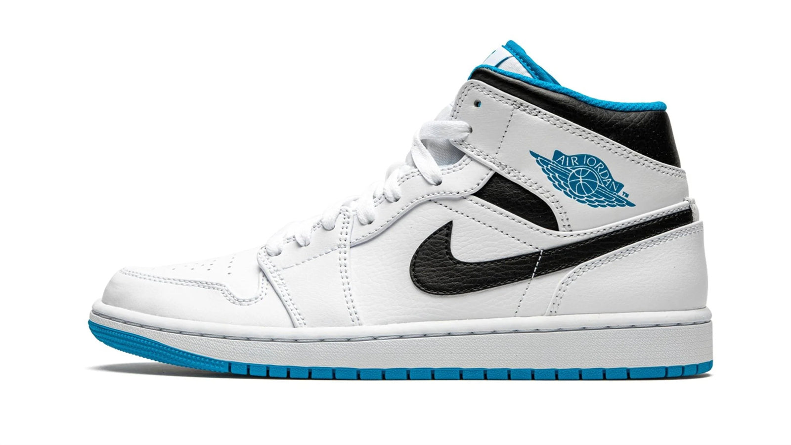 Air Jordan 1 Mid "White / Laser Blue" - Image 3