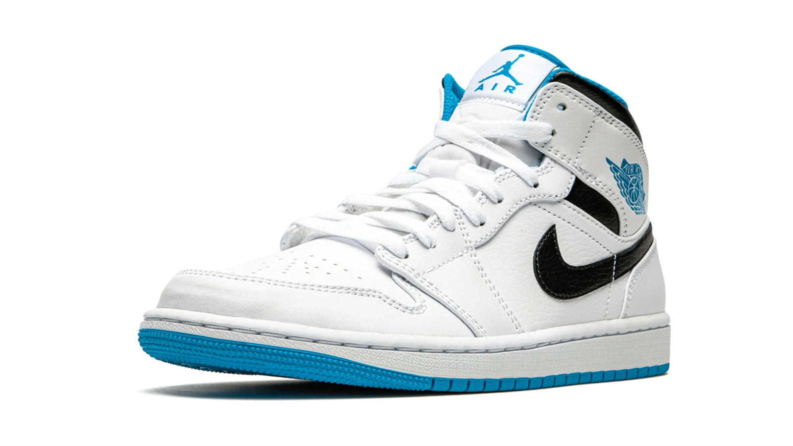 Air Jordan 1 Mid "White / Laser Blue" - Image 4