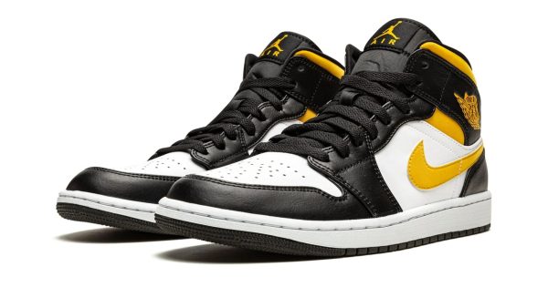 Air Jordan 1 Mid "White / Pollen / Black" - Image 2