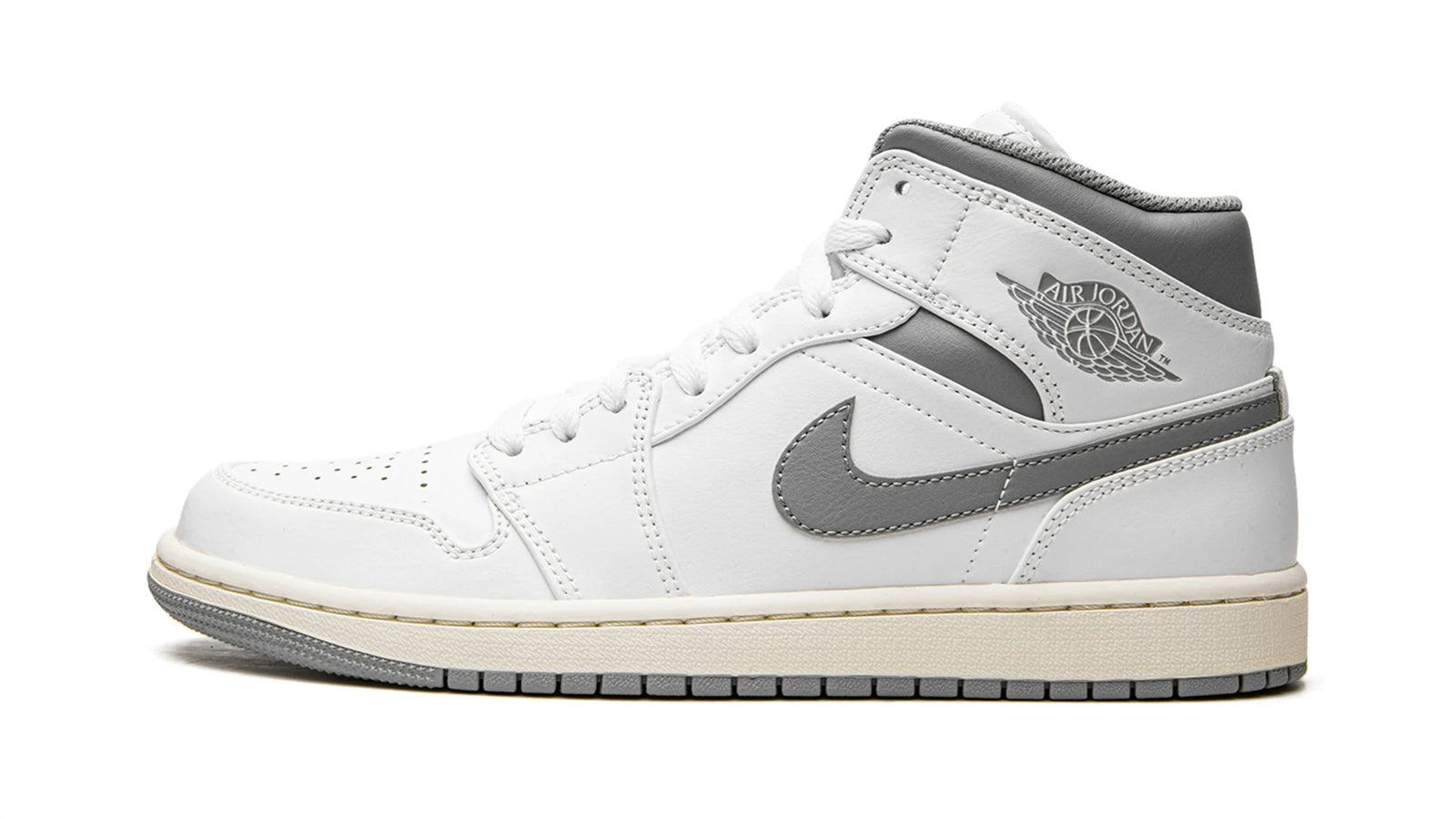 Air Jordan 1 Mid "White / Stealth Grey" - Image 4
