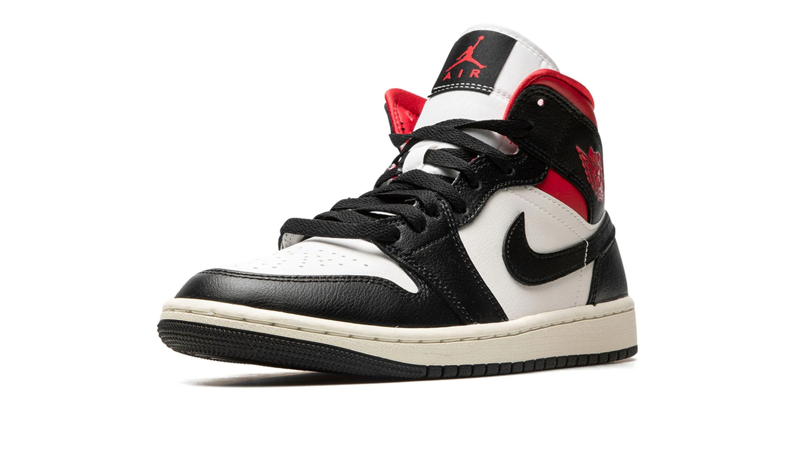 AIR JORDAN 1 MID WMNS "Black / Gym Red / Sail" - Image 3