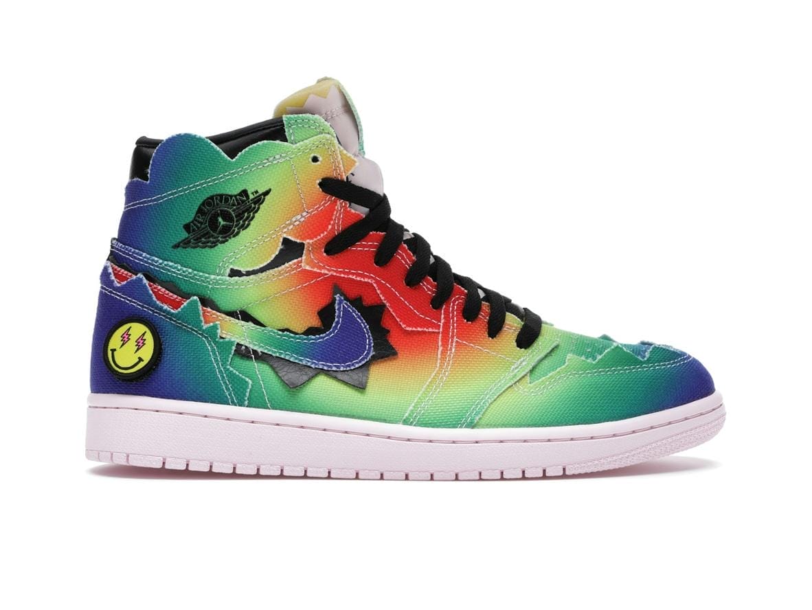 Air Jordan 1 Retro High J Balvin Tie-Dye Sneakers | Style Code DC3481-900 - Image 2