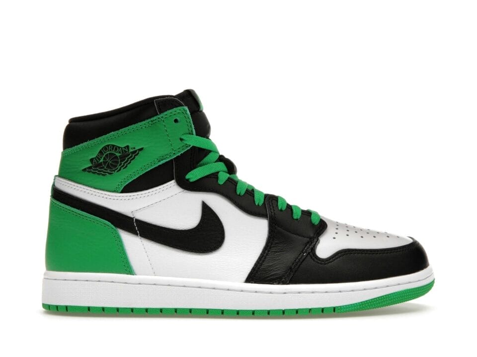 Air Jordan 1 Retro High OG Lucky Green Leather Trainers Sneakers - DZ5485-031