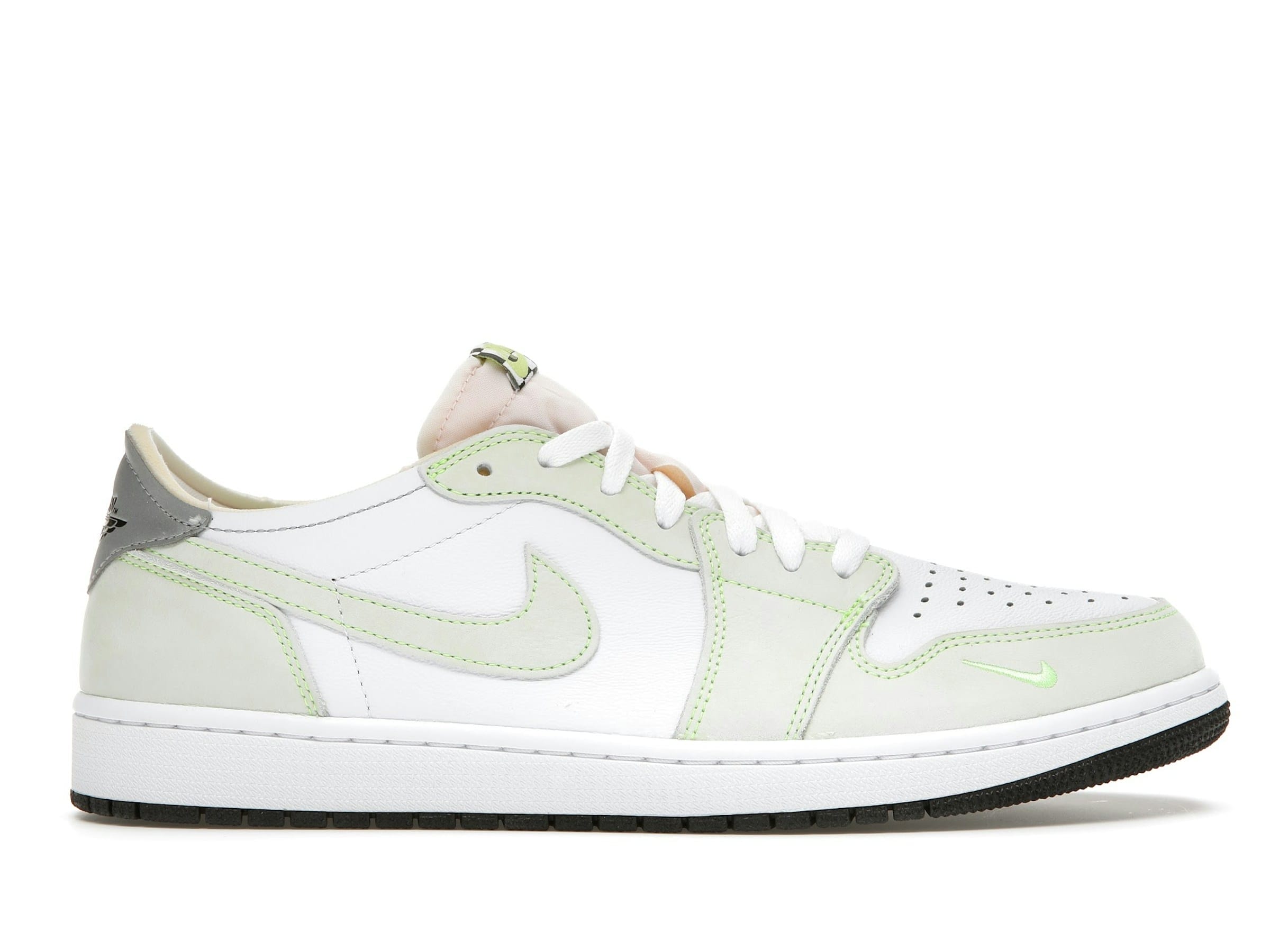 Air Jordan 1 Retro Low White Ghost Green Black - DM7837-103 - Image 2