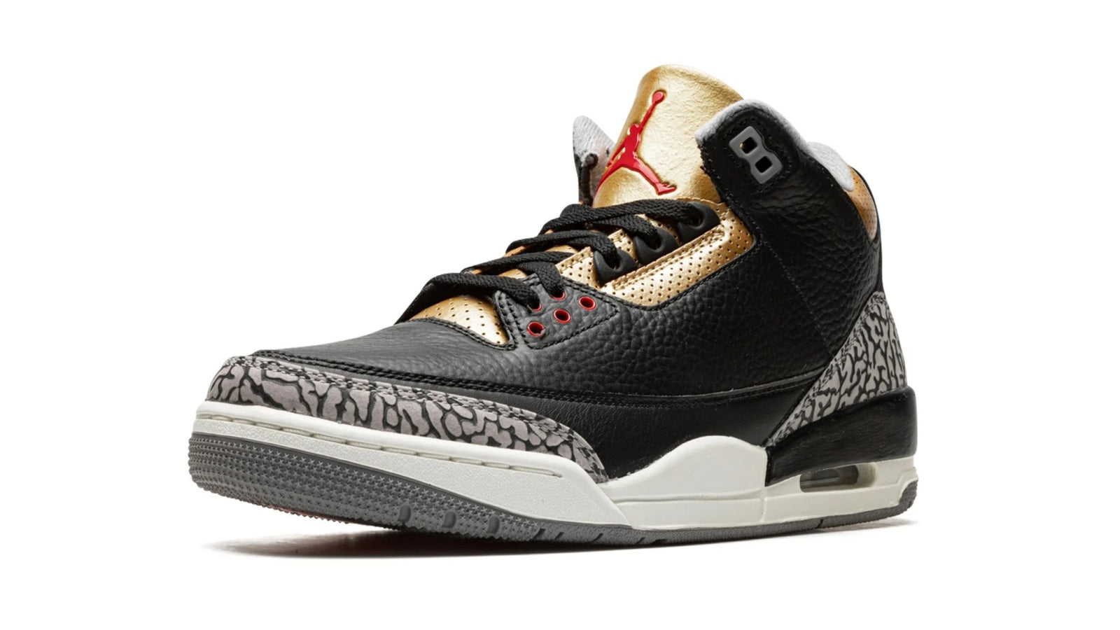 AIR JORDAN 3 WMNS "Black Cement Gold" - Image 2
