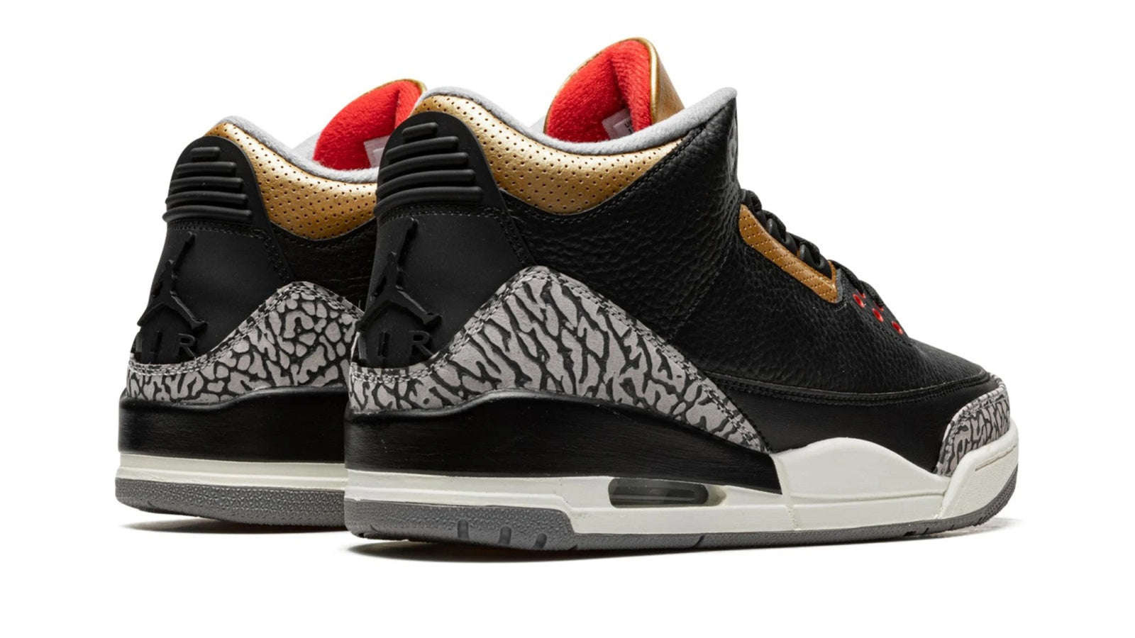 AIR JORDAN 3 WMNS "Black Cement Gold" - Image 4