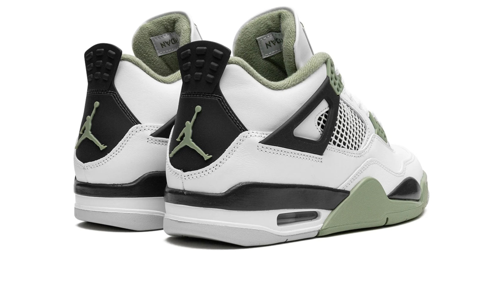 AIR JORDAN 4 RETRO WMNS "Seafoam / Oil Green" - Image 4