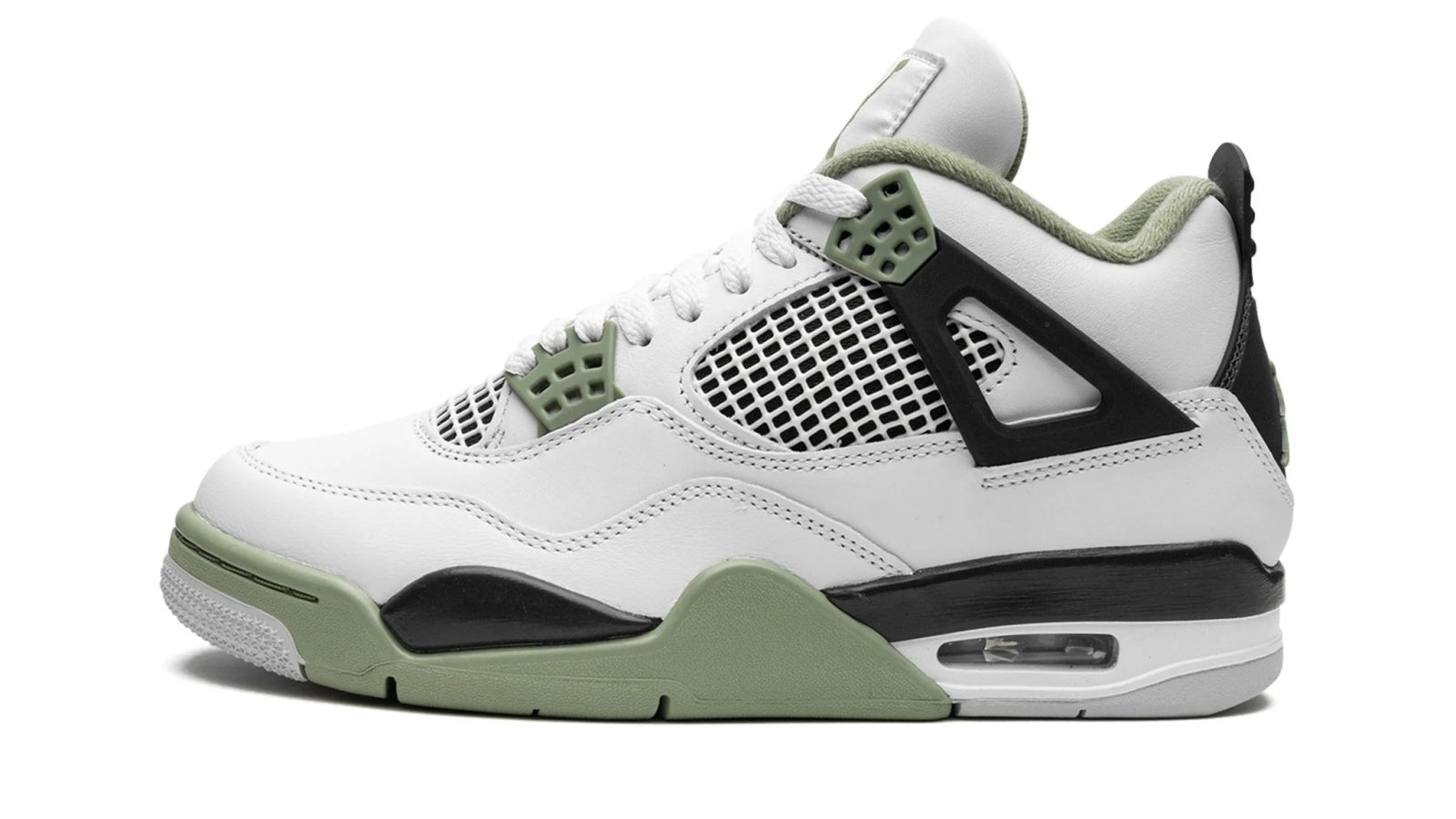 AIR JORDAN 4 RETRO WMNS "Seafoam / Oil Green" - Image 3