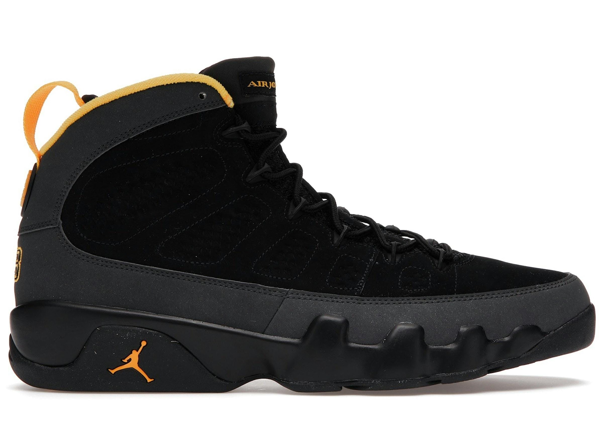 Air Jordan 9 Retro Dark Charcoal University Gold Trainers - CT8019-070 - Image 2