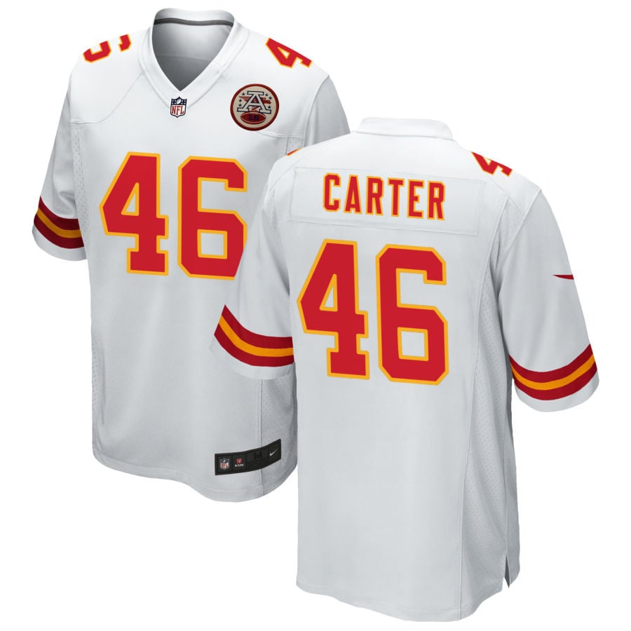 Ajani Carter Kansas City Chiefs 2025 Game Jersey - White