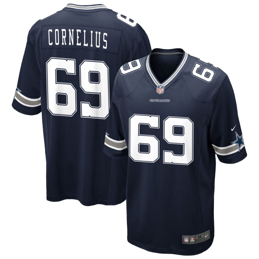 Ajani Cornelius Dallas Cowboys 2025 Game Jersey - Navy