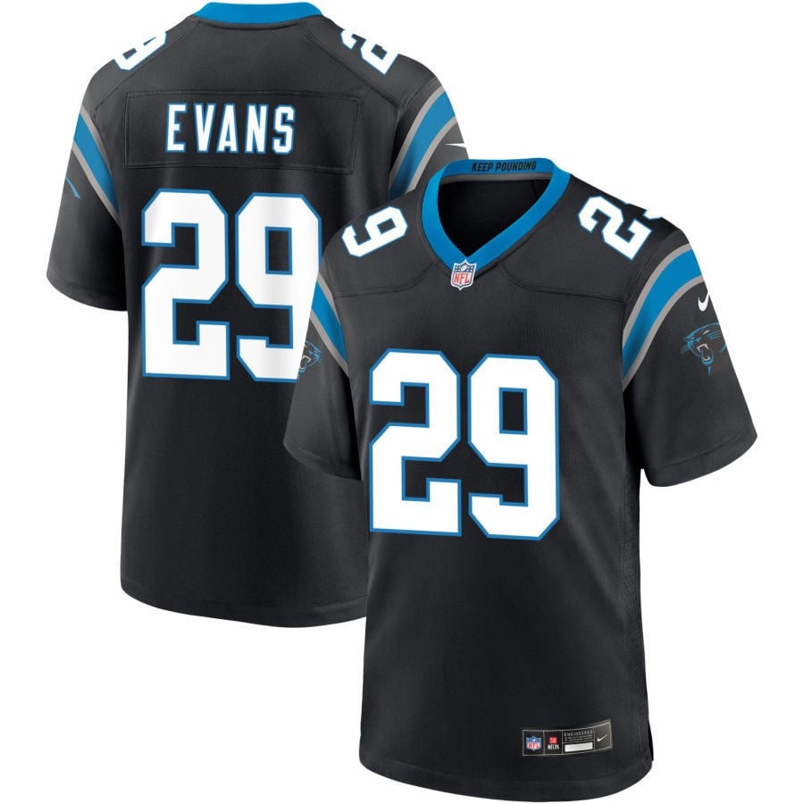 Akayleb Evans Carolina Panthers 2025 Game Jersey - Black