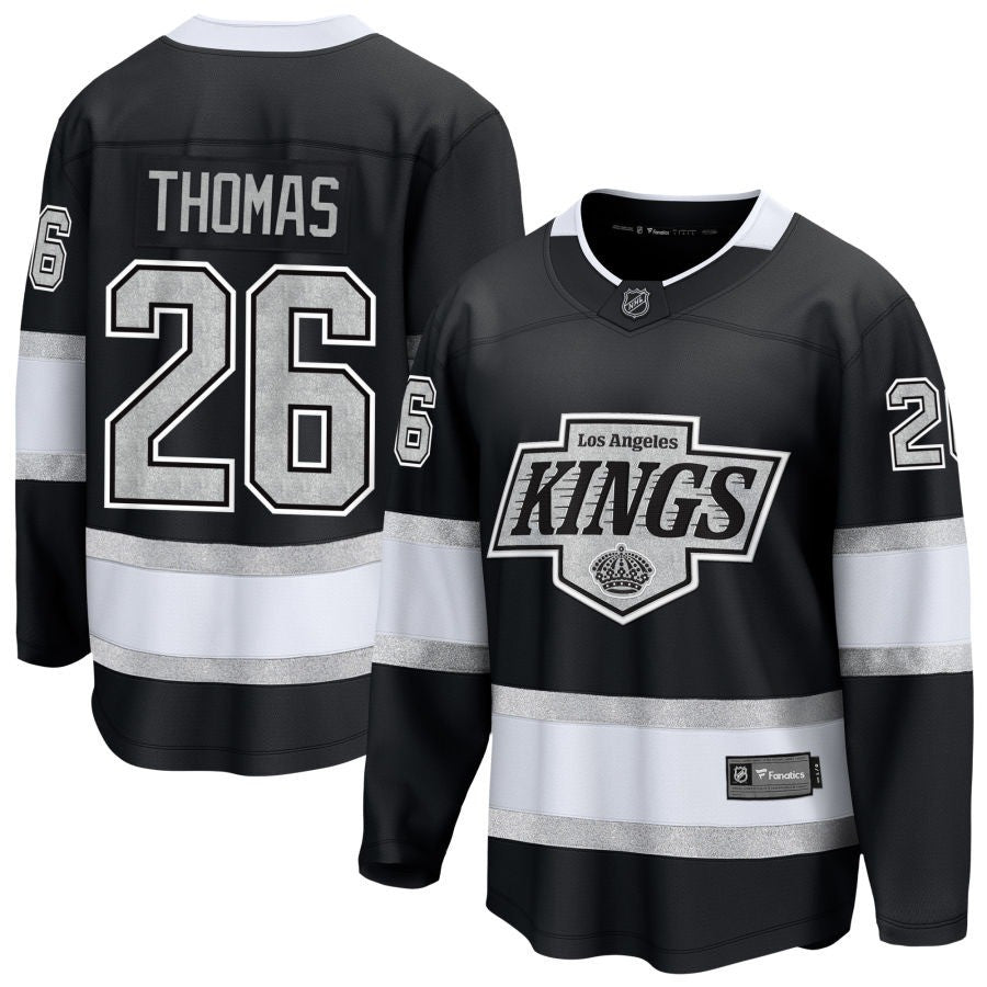 Akil Thomas Los Angeles Kings 2025 Home Breakaway Jersey - Black