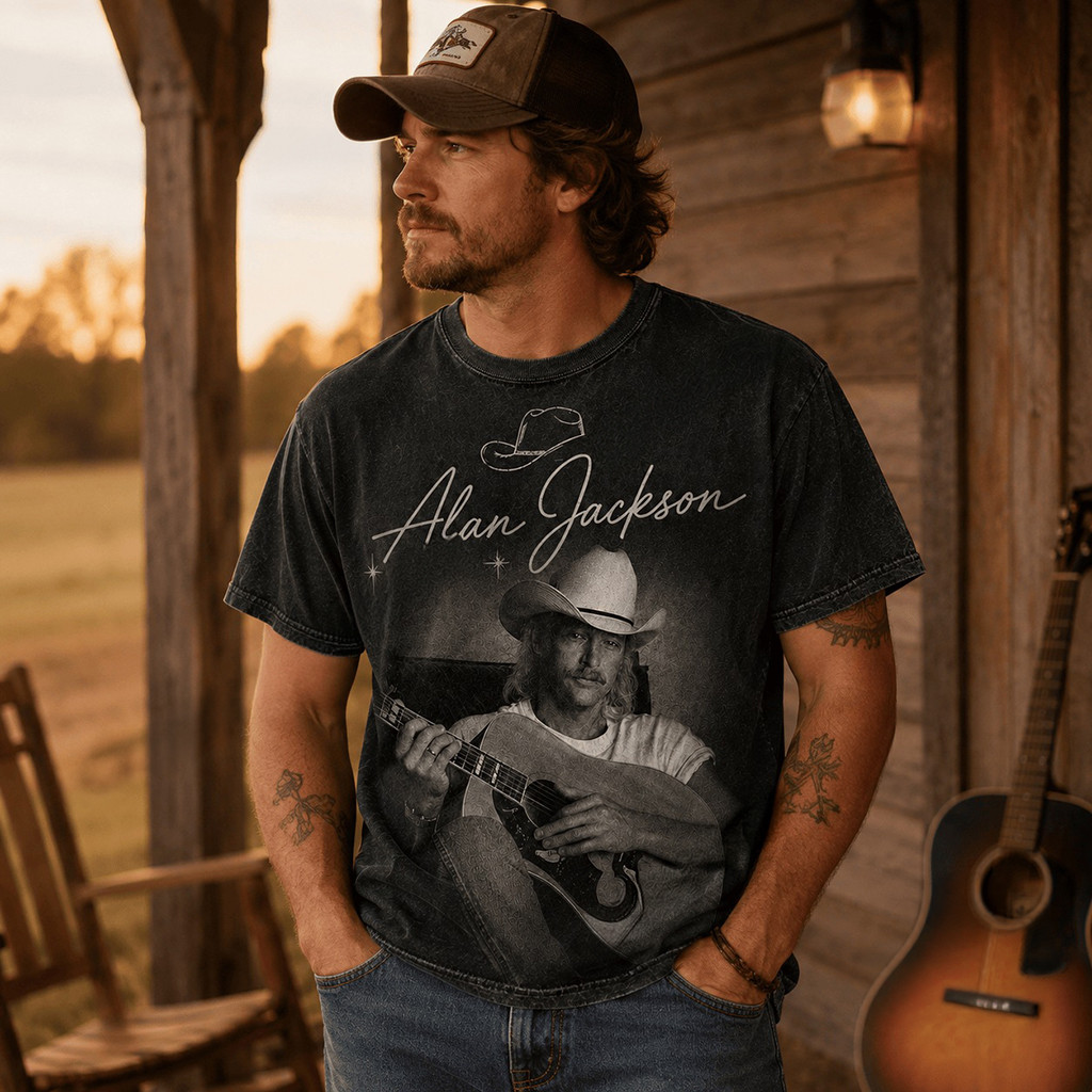 Alan Jackson 2026 Signature T-Shirt Alan Jackson Merch Gift For Country Music Fans