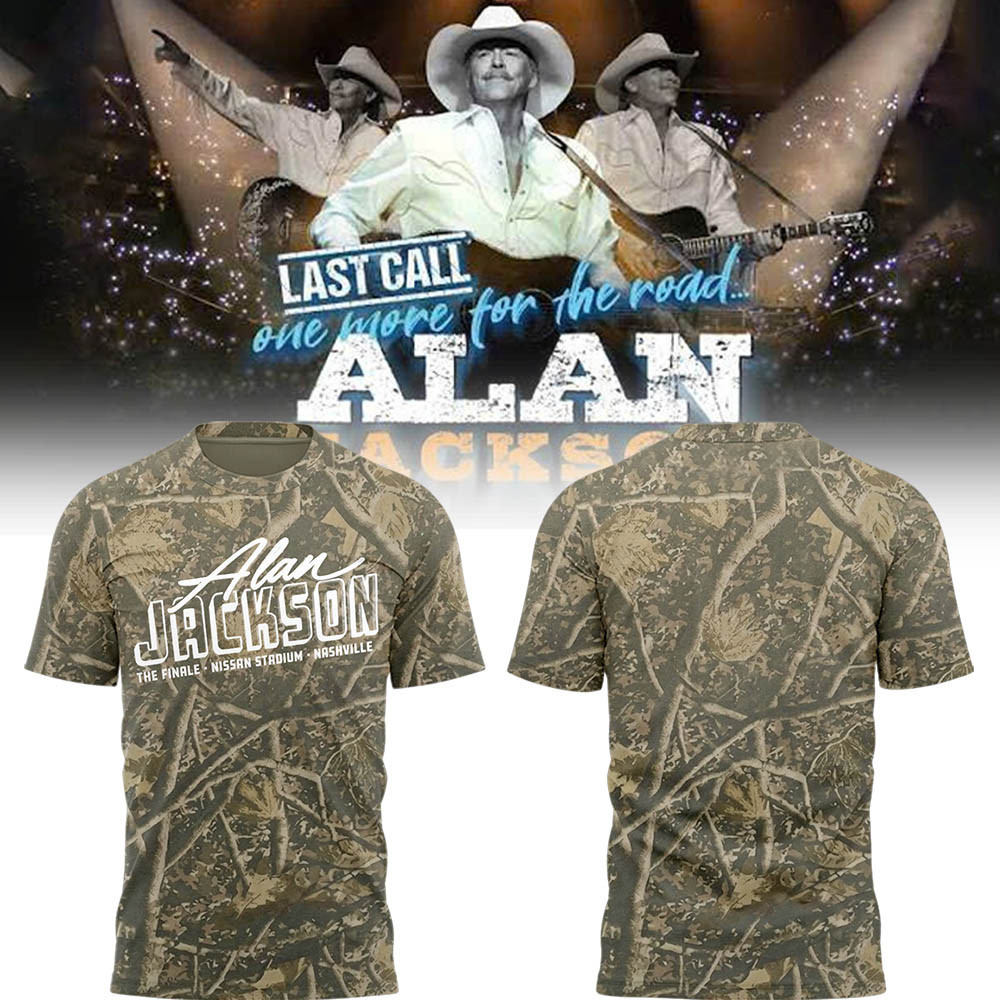Alan Jackson Final Concert Merch 2026 AJ The Finale T-Shirt Camo Gift For Music Fans
