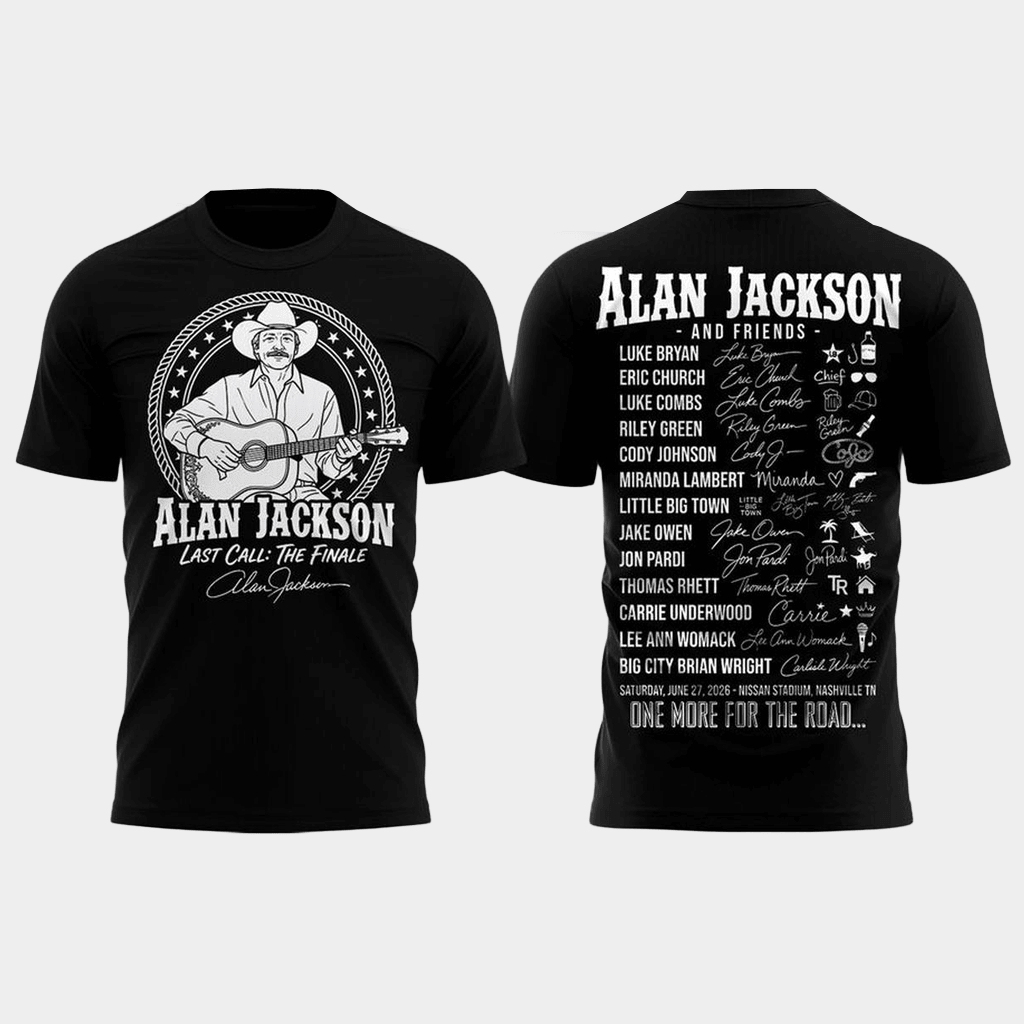Alan Jackson Last Call Merch Alan Jackson Last Call The Finale 2026 T-Shirt Concert Shirt