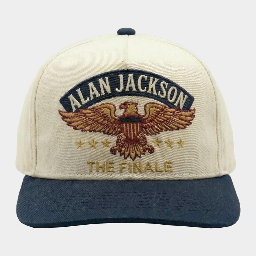 Alan Jackson Merch 2026 Eagle Hat Embroidered Alan Jackson Finale Merch Gift For Music Lovers