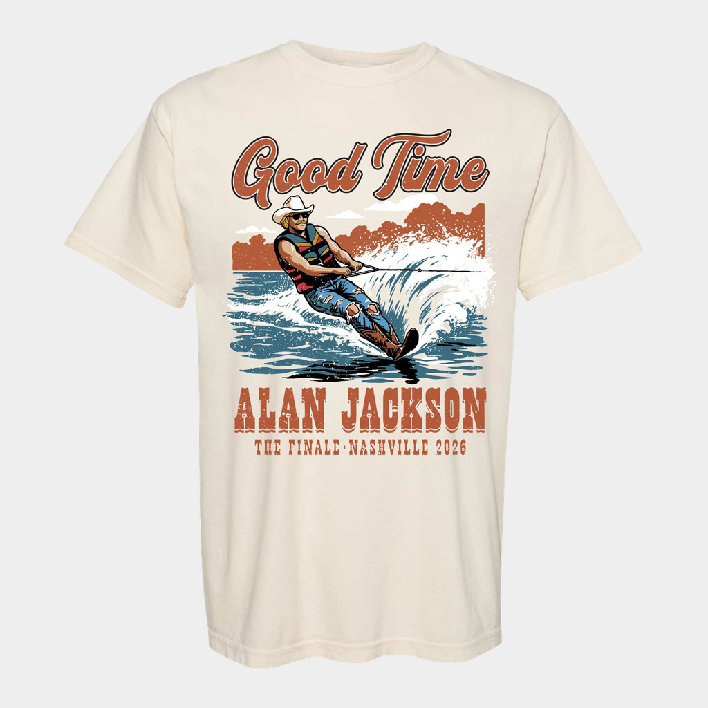 Alan Jackson Merch 2026 Good Time Water Ski T-Shirt Alan Jackson Finale Merch Gift For Husband