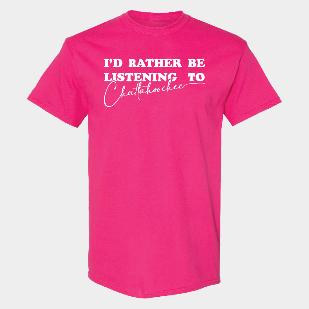 Alan Jackson Merch 2026 I'd Rather Be Listening to Chattahoochee T-Shirt Gift For Music Lovers