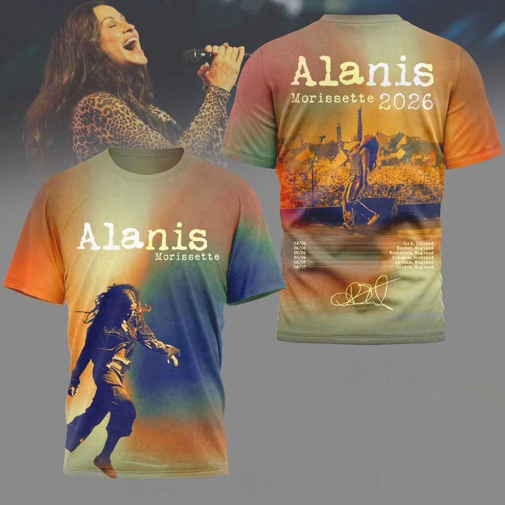 Alanis Morissette 2026 Tour T-Shirt Alanis Morissette Merch Cool Gifts For Music Lovers