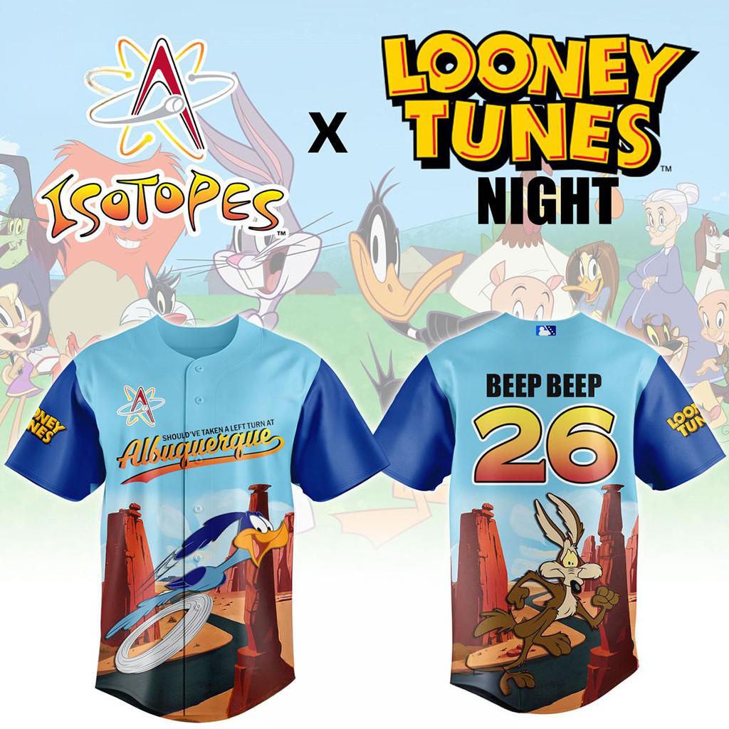 Albuquerque Isotopes X Looney Tunes Night 2026 Baseball Jersey Isotopes Merch Gift For Him