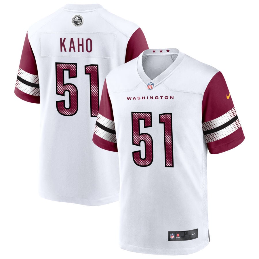 Ale Kaho Washington Commanders 2025 Game Player Jersey - White