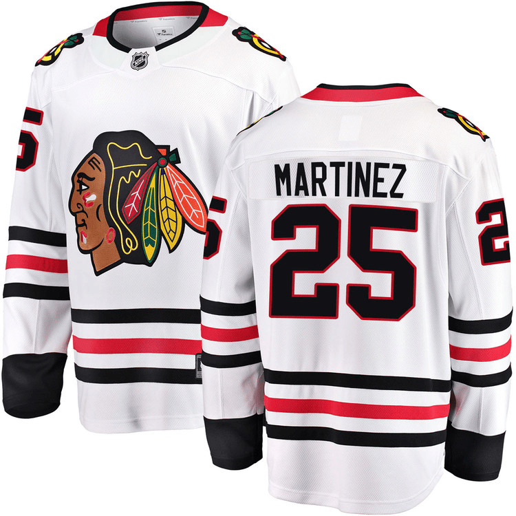 Alec Martinez Chicago Blackhawks 2025 Road Breakaway White Jersey