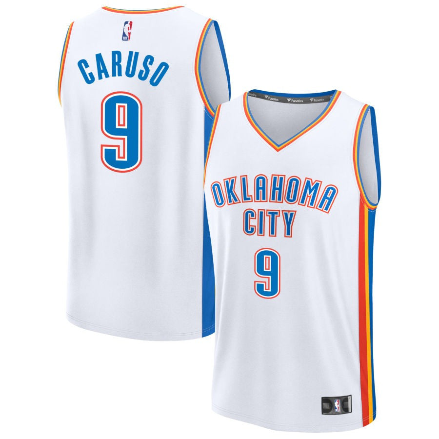Alex Caruso Oklahoma City Thunder 2025 Association Edition Fast Break Jersey - White 1 Alex Caruso Oklahoma City Thunder 2025 Association Edition Fast Break Jersey - White