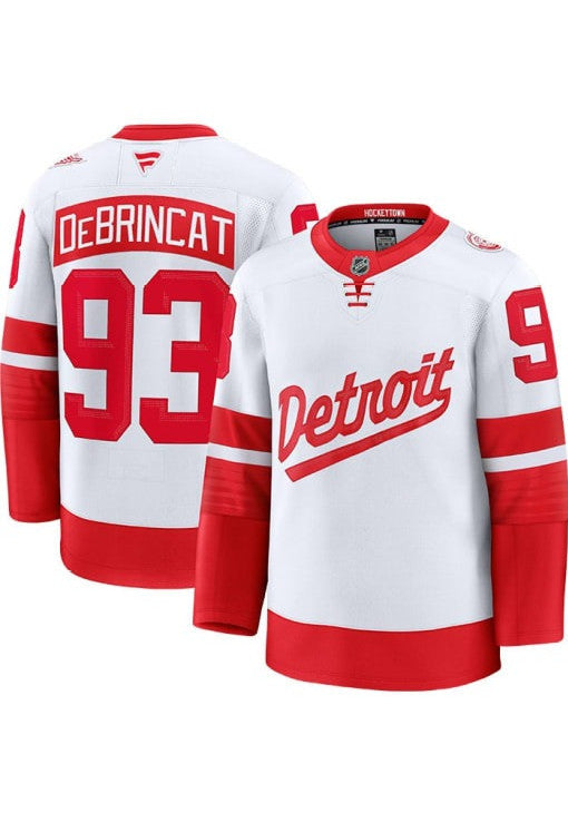 Alex DeBrincat Detroit Red Wings 2025 NHL Stadium Series Premium Pick-A-Player White Jersey 1 Alex DeBrincat Detroit Red Wings 2025 NHL Stadium Series Premium Pick-A-Player White Jersey