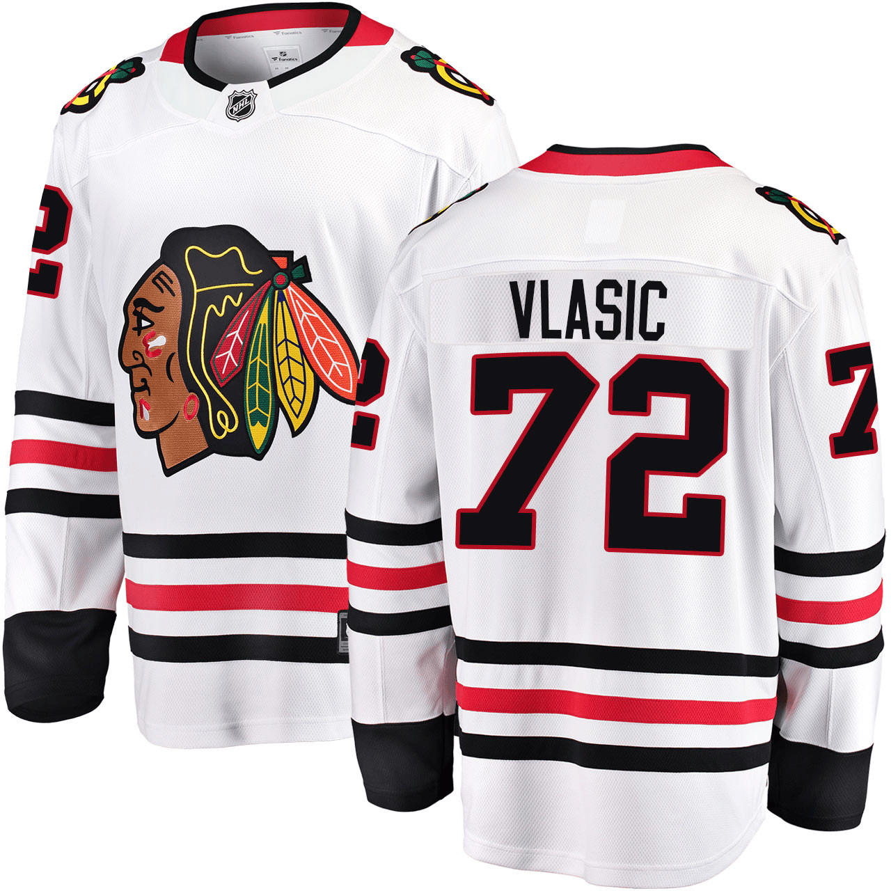 Alex Vlasic Chicago Blackhawks 2025 Road Breakaway White Jersey