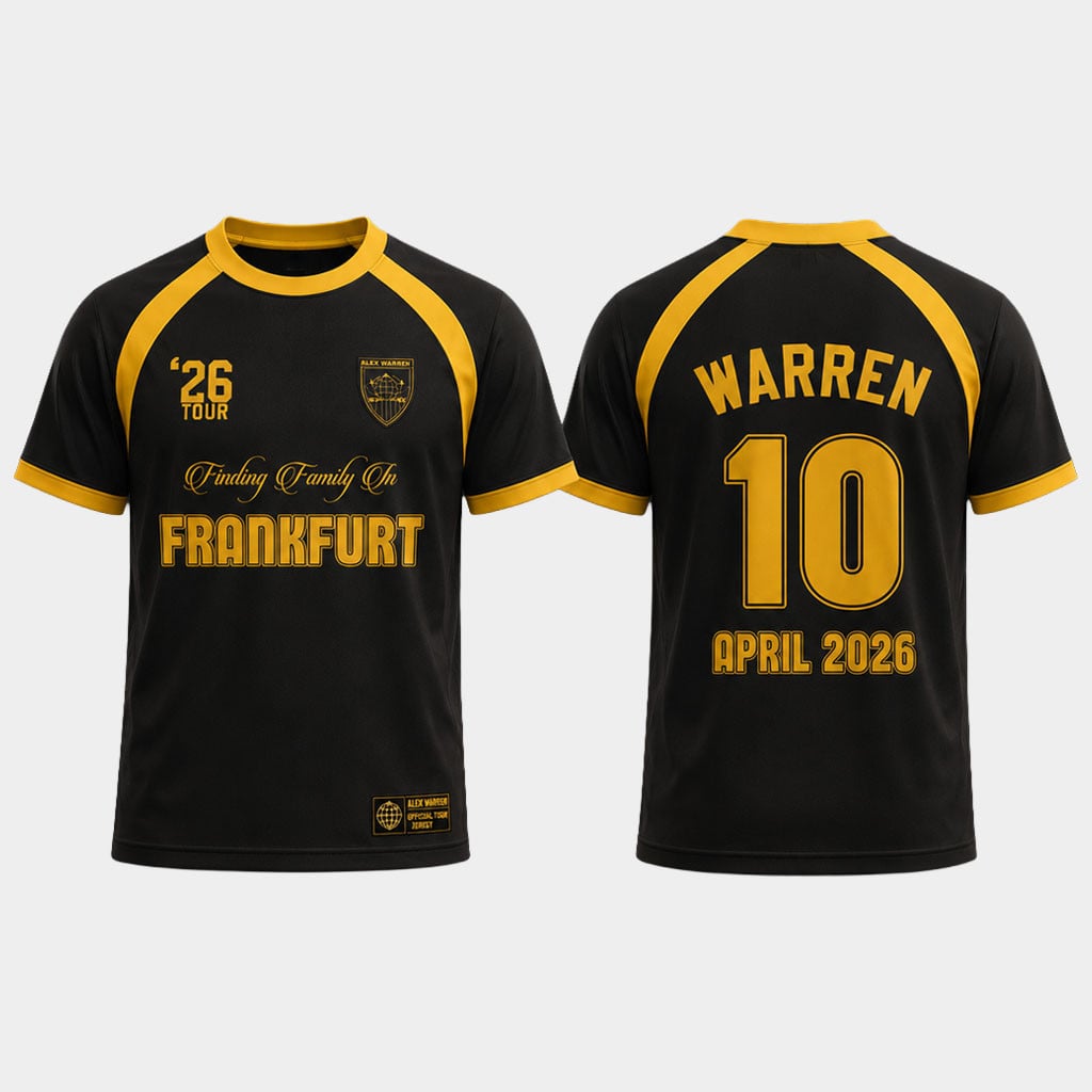 Alex Warren Merch 2026 Tour Frankfurt Jersey Alex Warren Shirt Present For Music Fans