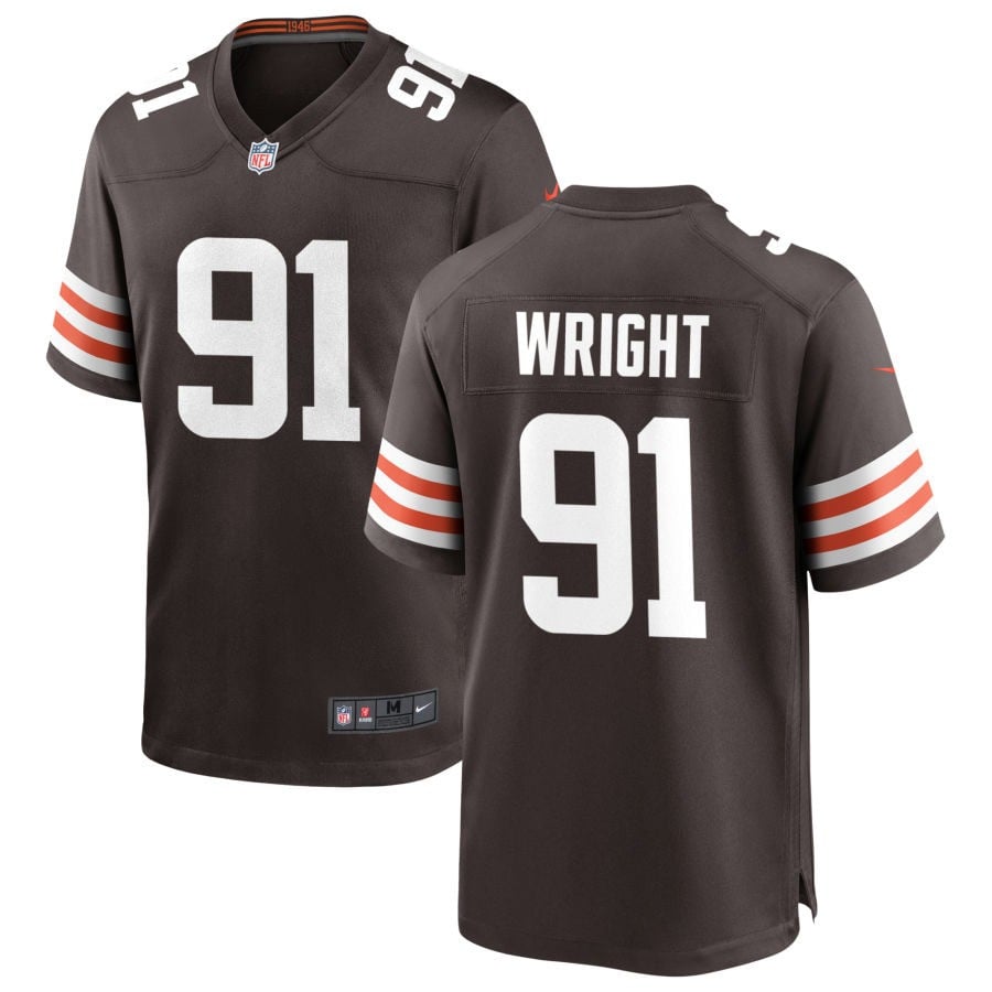 Alex Wright Cleveland Browns 2025 Game Jersey - Brown