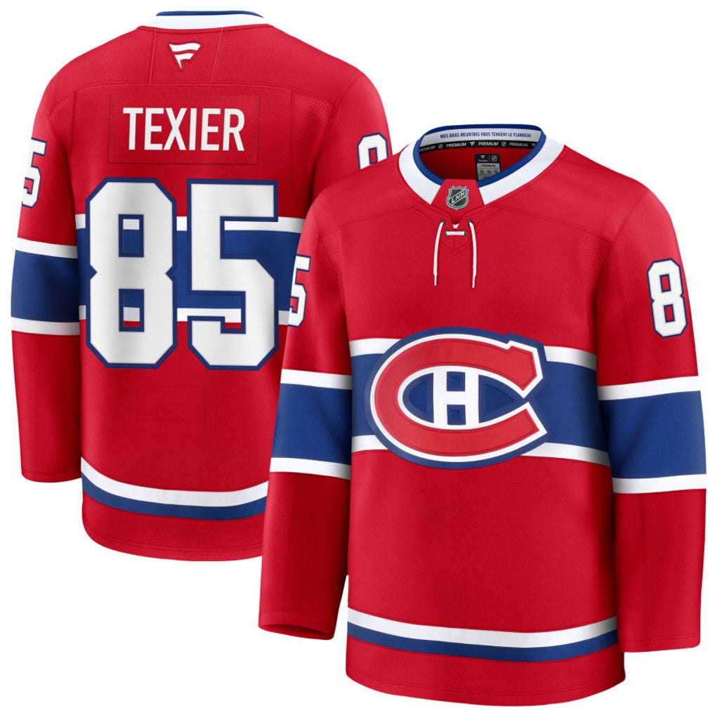 Alexandre Texier Montreal Canadiens 2026 Home Premium Jersey - Red