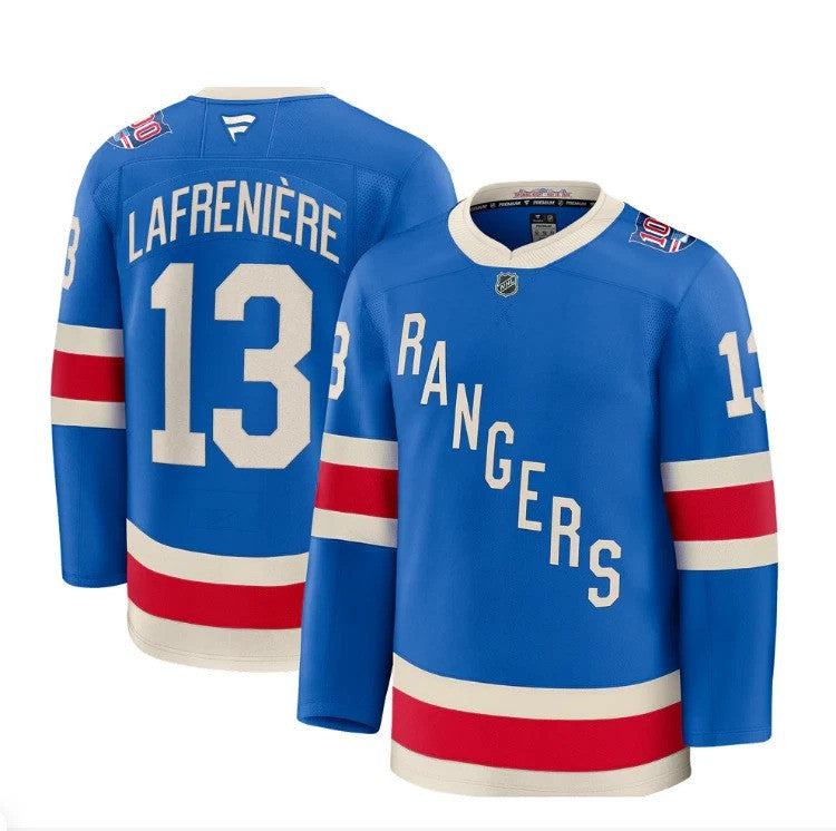Alexis Lafreniere New York Rangers 2025 Stitched Limited Jersey - Blue 1 Alexis Lafreniere New York Rangers 2025 Stitched Limited Jersey - Blue
