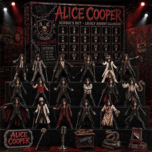 Alice Cooper School's Out Advent Calendar 2026 Legacy Christmas Ornaments Alice Cooper Merch - Image 2