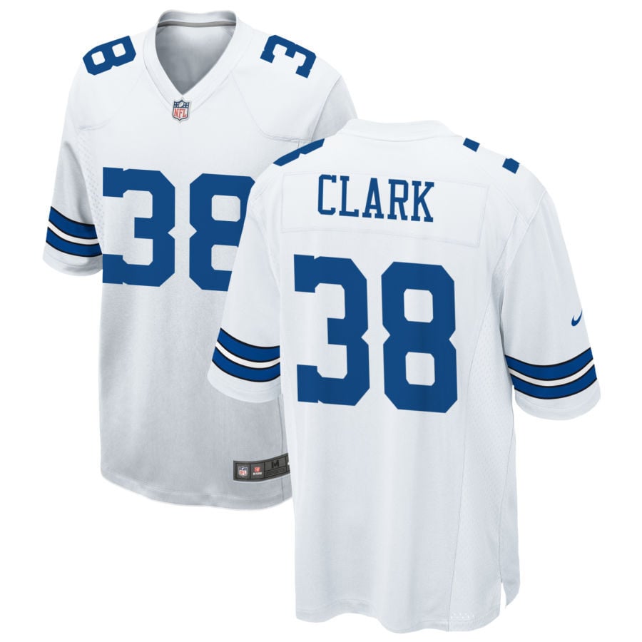 Alijah Clark Dallas Cowboys 2025 Game Jersey - White