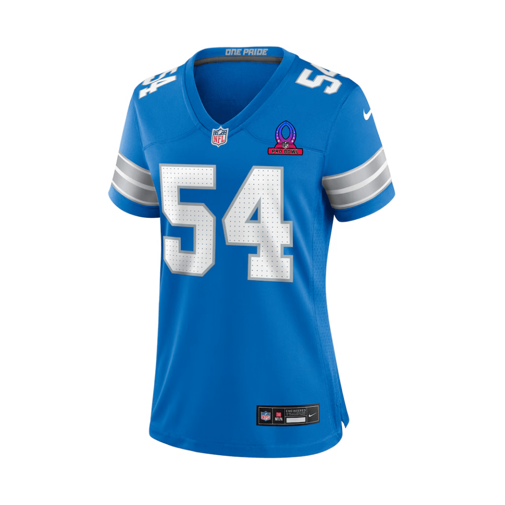 Alim McNeill Detroit Lions 2025 Pro Bowl Patch Game Jersey - Blue - Image 3