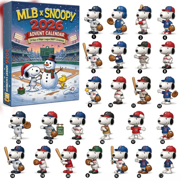 All Baseball Team X Snoopy Advent Calendar 2026 Christmas Home Decor Gift For Baseball Lovers - Image 2